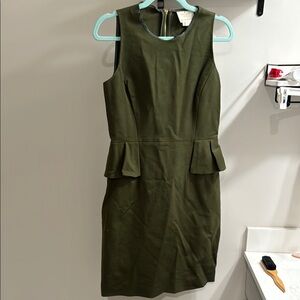 Kate Spade Green Peplum Dress